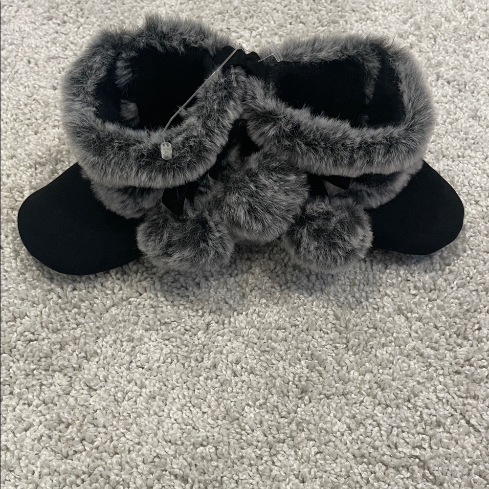 Rising Star Black and Gray Kids Boots